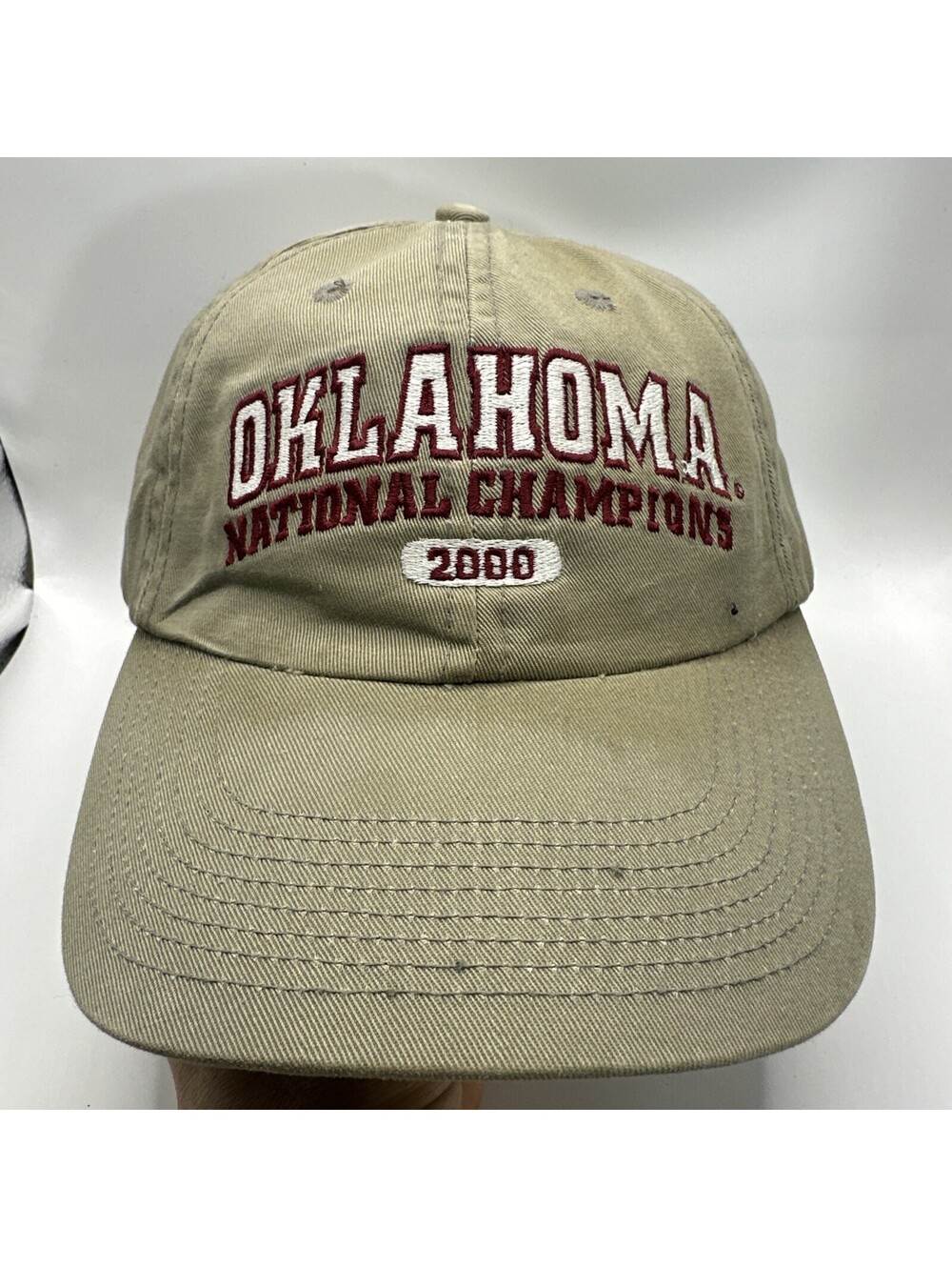  OU Sooners 2000 National Champions Y2K, Vintage Dad Hat Rare Htf Cap